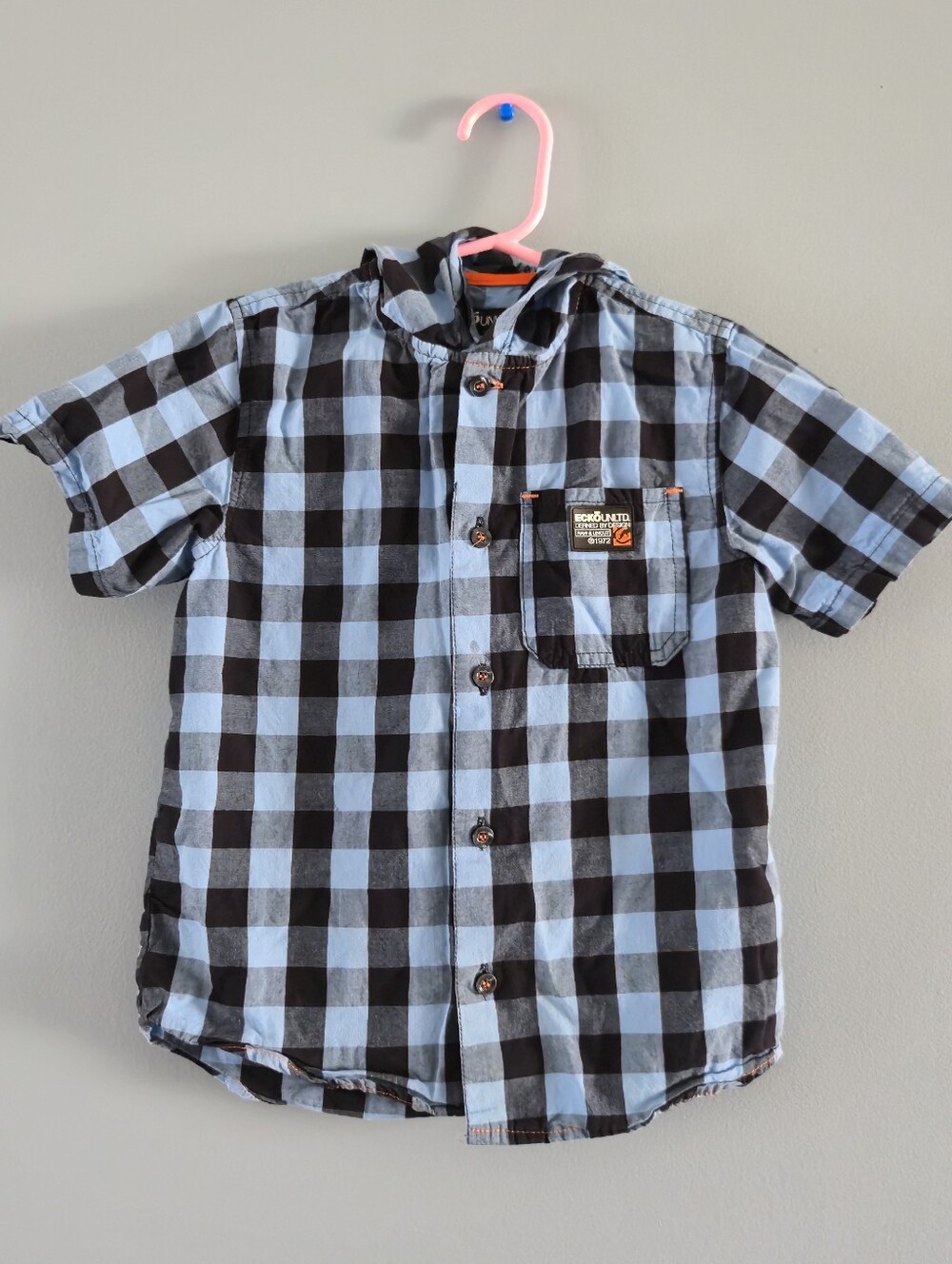 Ecko Unltd Hooded Short-Sleeve Button-Down Boys (4T)